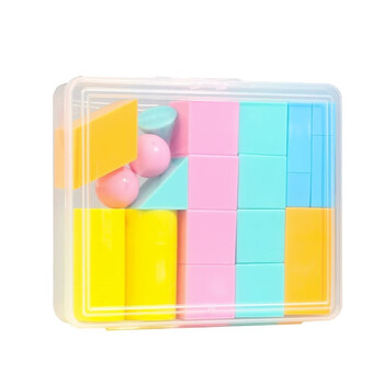 六鑫立体图形教具18件套装正方体积木小方块几何模型学具盒一年级数学二四年级小学生幼儿园文具