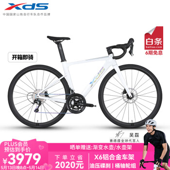 喜德盛（xds） 【吴磊推荐】公路车RC618Pro铝合金车架碟刹 银白700C*510