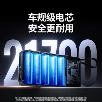 绿联【3C认证上飞机】超能块165W充电宝自带双线25000毫安140W快充大容量移动PB552适用笔记本电脑 绿联【3C认证上飞机】超能块165W充电宝自带双线25000毫安140W快充大容量移动PB552适用笔记本电脑