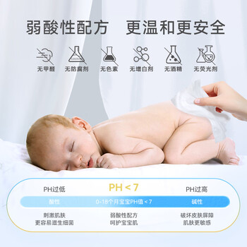 碧芭宝贝大鱼海棠60片*6包湿巾亲肤温和加厚清洁湿纸巾绵柔无酒精箱装