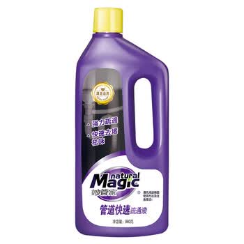 妙管家（Magic natural）管道快速疏通液 960g/瓶 液态配方 轻松挂壁 去堵更快速