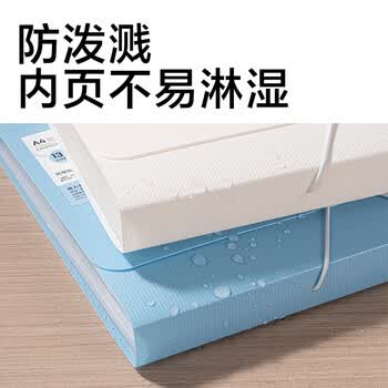 得力（deli）a4/13格扣绳设计炫彩手提文件包/风琴包收纳袋 分科目保护会议学生试卷收纳包 小学初高中蓝5238