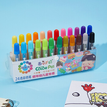 西瓜太郎24色水彩笔型号规格 京东