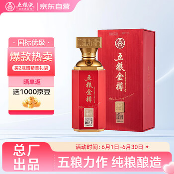 五粮金樽　白酒　新品未開封 五粮金樽白酒- 京东
