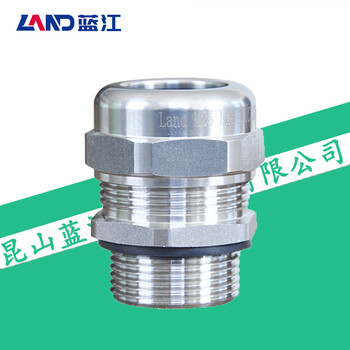 蓝江 公制M牙不锈钢电缆防水接头304防爆金属格兰头IP68密封固定葛兰压盖 MG12-08-SS