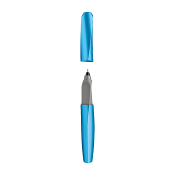 Pelikan百利金Twist R457扭转宝珠笔金属款德国进口儿童小学生成人练字签字墨囊可替换创意送礼 温莎蓝