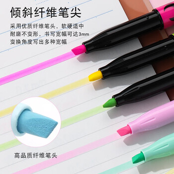 百乐(PILOT)【热门商品】可擦荧光笔划重点笔不晕染学生用彩色记号笔标记笔套装轮廓笔SW-FL-S6NA 自然色系6色 百乐(PILOT)【热门商品】可擦荧光笔划重点笔不晕染学生用彩色记号笔标记笔套装轮廓笔SW-FL-S6NA 自然色系6色