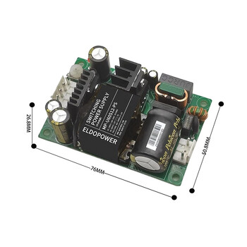 汇鑫茂 12v5a开关电源AC-DC直流降压隔离电源模块12V24V48V设备电源板MP-U60S24-PS(配电源线）（2个）