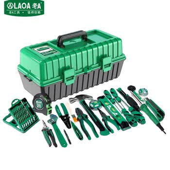 LAOA（LAOA）LA105023 家用维修工具箱套装电工组合工具套装23件套