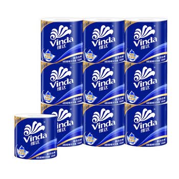 维达（Vinda）【大米+卷纸】【热销】御鲜长粒香米5KG*2袋+V4028卷纸10卷*2提 