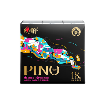 心相印手帕纸巾 品诺 4层6片*18包 加厚面巾纸 不易破餐巾纸 新旧交替发