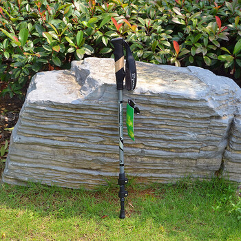 【京东优选】登山杖 碳素 超轻 伸缩户外铝合金外锁减震登山杖 超轻