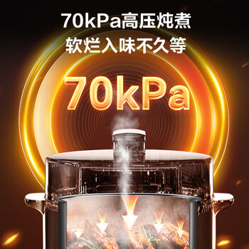 苏泊尔（SUPOR）家用多功能电压力锅 304不锈钢内胆 6L大容量 全自动6-8人高压锅电饭锅【企业采购】
