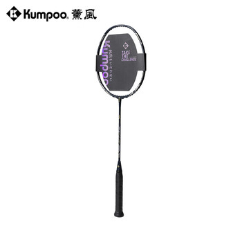 薰风（KUMPOO）羽毛球拍高刚性碳纤熏风进攻型球拍 小能量黑色礼盒装（已穿线）