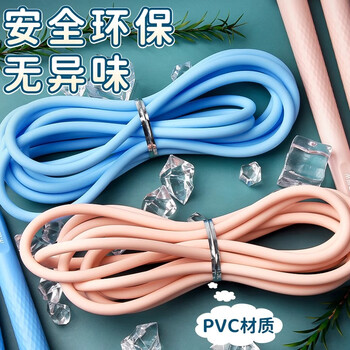 晨光（M&G）文具舒适PVC绳跳绳2.8m 儿童DIY练习体育考试专用跳绳专业健身减肥跳绳 蓝色