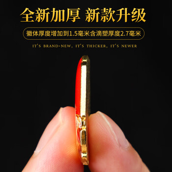 易利丰（elifo）2025最新版标准款1.5mm加厚正版2cm中国共青团团徽磁吸团员徽章别针款双面强磁大磁铁扣学生用胸章