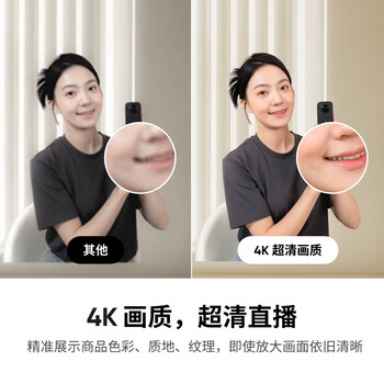 影石（Insta360）Link 2 & Link 2C AI智能4K直播摄像头 高清美颜电脑直播设备 4K 【云台款】迷你脚架套装-石墨黑