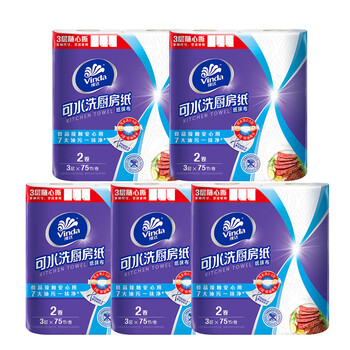 维达（Vinda）【食用油+厨房纸】中粮精炼一级大豆油1.8L*2+V4020-2卷纸2卷*2提
