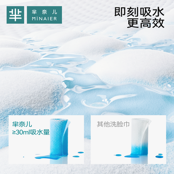 芈奈儿京ME轻奢款一次性洗脸巾 60抽5包 加大加厚柔软亲肤绵柔巾洁面巾