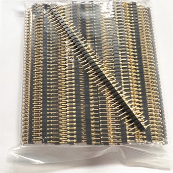 正鑫远 2.54MM圆孔排针1*40P 针长10MM镀金1U