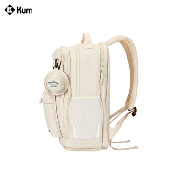 薰风（KUMPOO）羽毛球包时尚简约百搭休闲双肩包多功能运动球包KB-521 米色