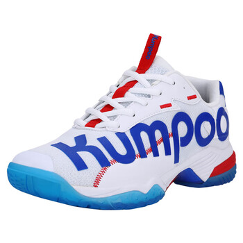 薰风（KUMPOO）羽毛球鞋光轮D72透气防滑耐磨男女同款训练鞋减震运动鞋白色  43