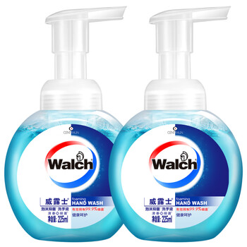 威露士泡沫洗手液健康呵护225ml×2瓶 家用儿童抑菌消毒泡泡 灭甲流感