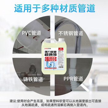 巨奇（JUQI）管道疏通剂2.5L强力溶解下水道疏通剂厨房厕所马桶疏通除臭剂