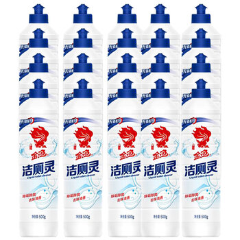 金鱼 洁厕灵500g*20瓶整箱装 厕所马桶清洁剂 清香去污除尿垢洁厕液
