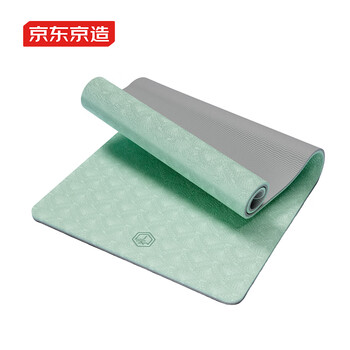 京东京造 瑜伽垫健身垫加宽加长185*85cm健身训练垫防滑隔音地垫10mm绿