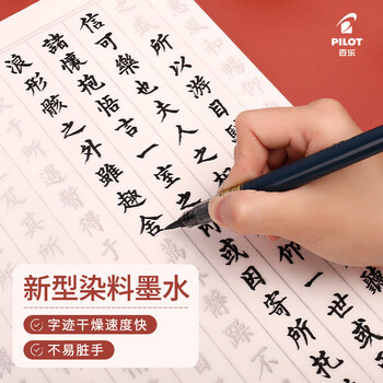 百乐(PILOT)直液式毛笔硬笔软笔 科学练字书法绘图笔练字秀丽笔钢笔式毛笔SVS-30KK-UB 硬头灰色 百乐(PILOT)直液式毛笔硬笔软笔 科学练字书法绘图笔练字秀丽笔钢笔式毛笔SVS-30KK-UB 硬头灰色