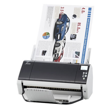 富士通（FUJITSU）Fi-7460 A3彩色高速双面批量扫描仪 自动进纸连续扫描机 支持对折A2（60页/120面/分钟）