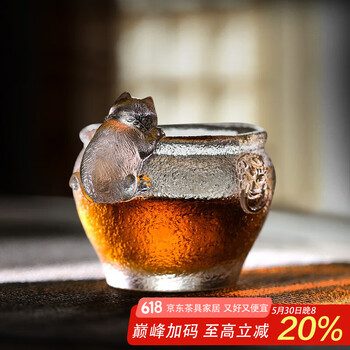 古法琉璃杯日式单杯小茶杯主人杯功夫茶具茶器小仙女品茗上神杯子