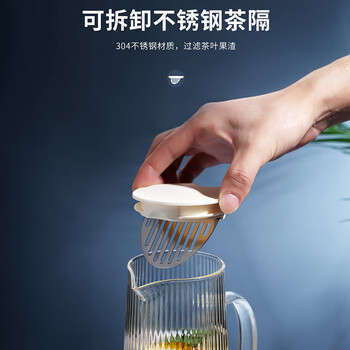 麦赫比Myhobby轻奢高档颜值家用耐高温高硼硅玻璃杯凉水壶套装客厅专用水杯带把