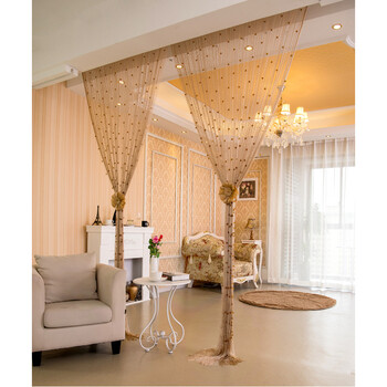 k9水晶线帘珠帘门帘加密隔断帘装饰帘子卧室客厅玄关挂帘成品包邮