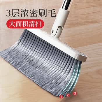 好媳妇 家用扫地组合简易扫连铲带梳齿 扫把簸箕套装AGW-4486A-1皓白