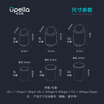 优百纳(UPELLA)脚踏垃圾桶5升不锈钢带盖卫生间卧室垃圾筒客厅小号缓降百慕绿 优百纳(UPELLA)脚踏垃圾桶5升不锈钢带盖卫生间卧室垃圾筒客厅小号缓降百慕绿