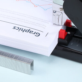 齐心【5盒】订书钉23/23 200页通用大号钉书针 1000枚/盒 B3056-X