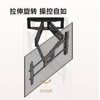 NB（NORTH BAYOU）电视机伸缩旋转挂架 电视支架壁挂墙架创维海信华为雷鸟创维小米电视挂架55-110英寸 SP5硬核六臂