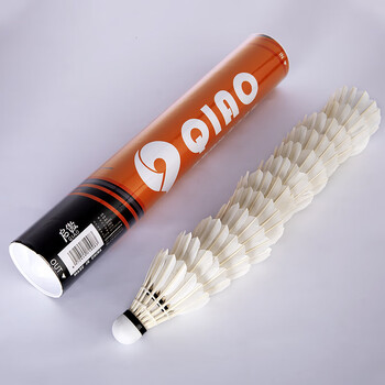 启傲(QIAO)鹅毛羽毛球训练级耐打鹅毛羽球AS15ew 12只装/筒 启傲(QIAO)鹅毛羽毛球训练级耐打鹅毛羽球AS15ew 12只装/筒