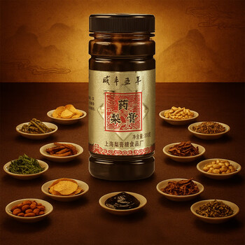 豫园老城隍庙中华老字号350克药梨膏川贝枇杷秋梨膏上海特产送伴手礼