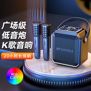 山水（SANSUI）D70户外k歌专用 广场舞音响大音量蓝牙音箱露营收款便携移动音响大功率音箱户外音响双麦乐器音箱