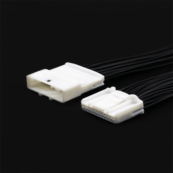 正鑫远 汽车连接器线束插头公母对插12孔公母全套带线30cm0.5平方