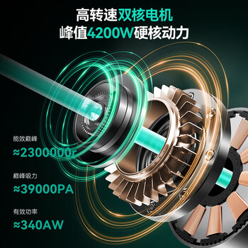 MELNG美菱工业吸尘器家用4200W峰值大功率大吸力干湿吹桶式吸尘机商用洗车装修车载办公60L大容量T017M