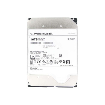 西部数据(WD)16TB企业级氦气机械硬盘HC555 SATA 7200转512MB CMR垂直 服务器硬盘 3.5英寸WUH722016CLE6L4 西部数据(WD)16TB企业级氦气机械硬盘HC555 SATA 7200转512MB CMR垂直 服务器硬盘 3.5英寸WUH722016CLE6L4