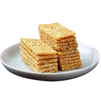 常州特产浇切片芝麻糖江南传统风味糕点南糖薄片茶点送礼盒装xs0 芝麻