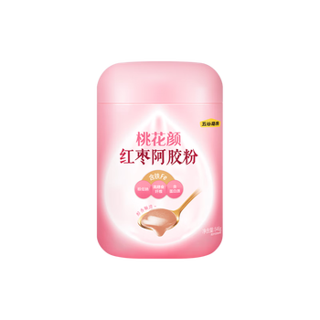 五谷磨房4红温润食材原生营养 蛋白质铁高纤维 桃花颜 红枣阿胶粉546g*4罐