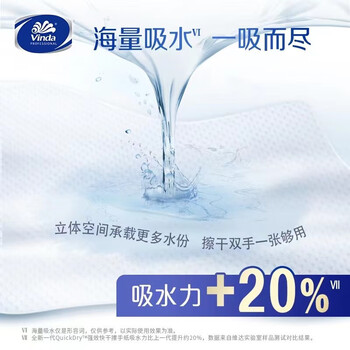 维达（Vinda）【食用油+擦手纸】醇香花生油4L+V2156抽纸200抽*2包 送长辈亲属