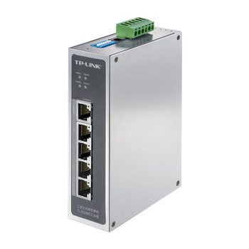 TP-LINK TL-SG2005工业级 工业级以太网交换机DIN导轨安装耐高温企业网络分线器分流器 5口千兆WEB网管
