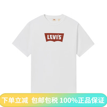 李维斯levis25年春夏新款情侣同款短袖t恤001am白色红logos